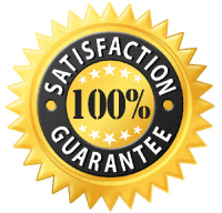 100% Satisfaction guaranteed seal